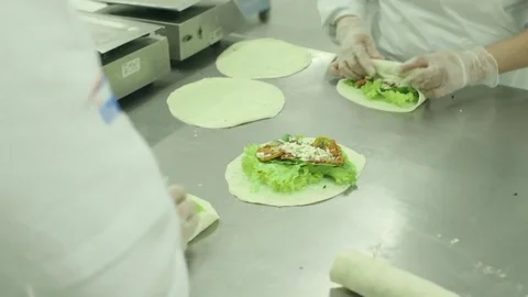 Preparing sandwich Stock Footage 77049012