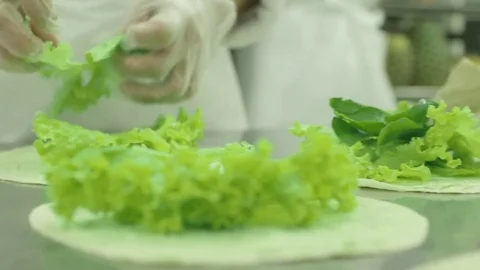 Preparing sandwich Stock Footage 77049033