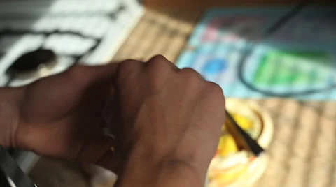 Preparing sandwiches Stock Footage 42179529