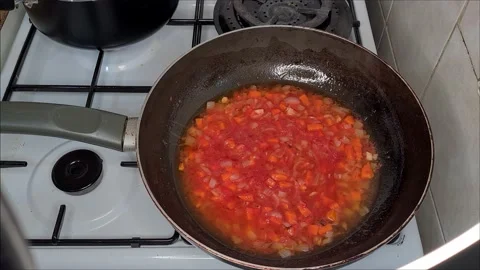 Preparing Sauce For Pasta Stock-Footage 170842464