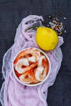 Preparing seafood in the kitchen Stock Photos