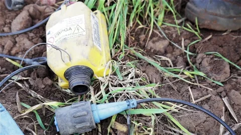 Preparing Seismic Spread Stock Footage 44212450