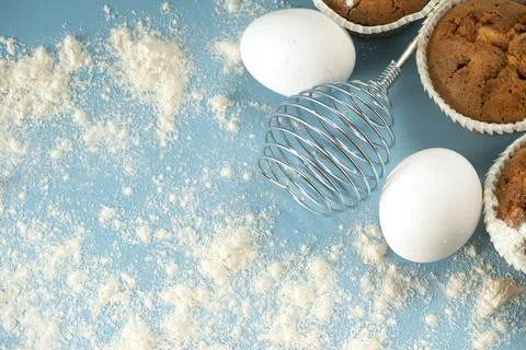 Preparing Small Easter Bunt Cakes with Icing Stock Photos