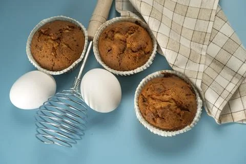Preparing Small Easter Bunt Cakes with Icing Stock Photos