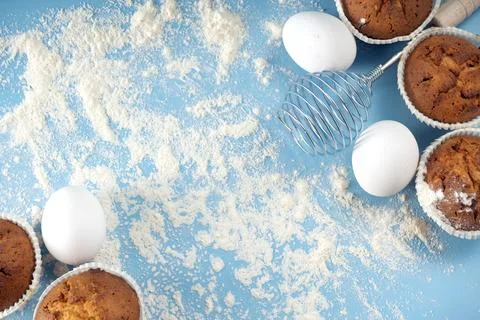 Preparing Small Easter Bunt Cakes with Icing Stock Photos