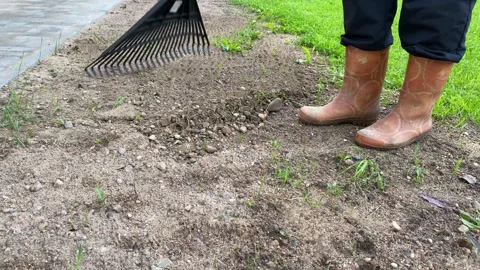 Preparing soil for plants Stock Footage 341983359