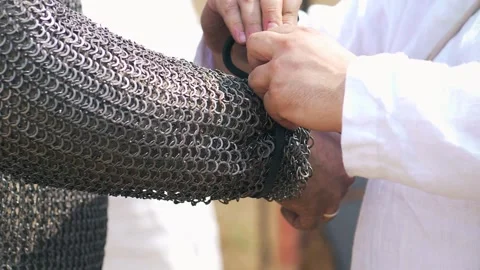 Preparing a soldier for battle Stock-Footage 283461607