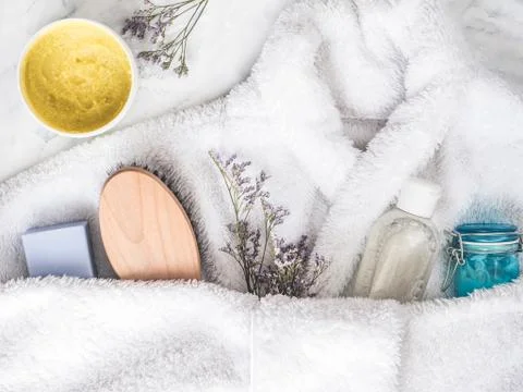 Preparing for the Spa Treatment Stock Photos