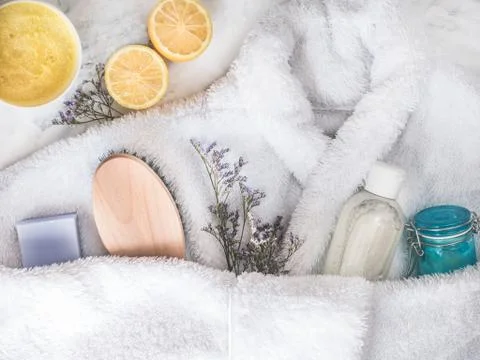 Preparing for the Spa Treatment Stock Photos