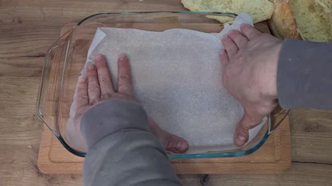 Preparing Stuffed Bread Homemade Stock Footage 213326612