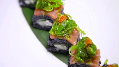 Preparing Sushi And Rolls Stock Footage 70563254