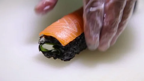 Preparing Sushi And Rolls Stock Footage 70563420
