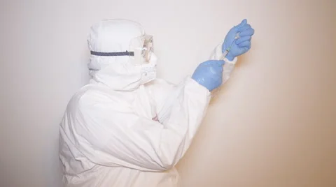 Preparing syringe for injection 4 of 5 Stock Footage 55378838