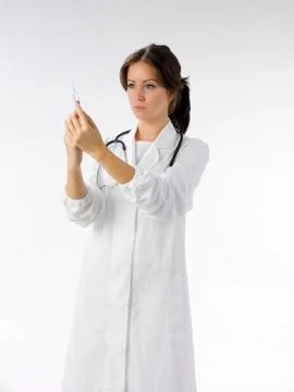 Preparing syringe Stock Photos