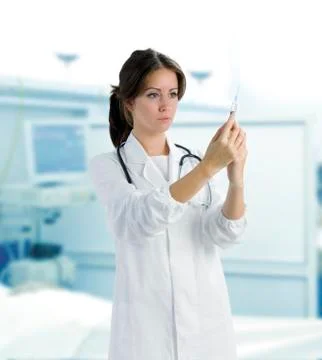 Preparing syringe Stock Photos