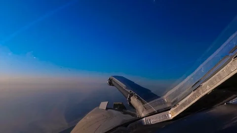 Preparing the system for in-flight refueling Video stock 119123344