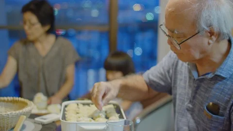 Preparing Takoyaki at home. Stock Footage 100833358