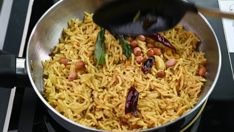 Preparing tamarind rice Stock Footage 293677831