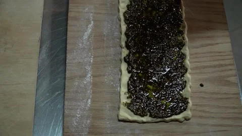 Preparing a Tasty Pastry Stock Footage 319950336
