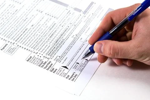 Preparing Taxes Stock Photos