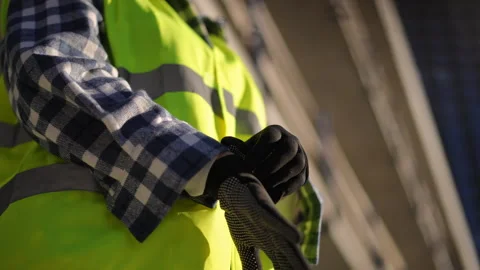 Preparing for Their Task with Appropriate Safety Gear and Equipment in Place Stock Footage 311861108