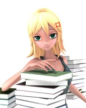 Preparing for thesis Stock Illustration