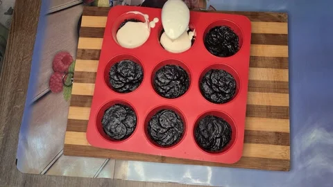 Preparing tiramisu cake Stock Footage 219545319