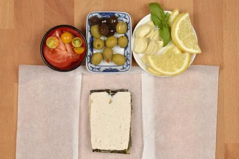 Preparing tofu dish Stock Photos
