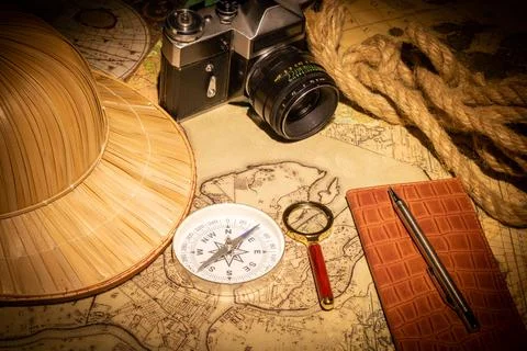 Preparing for a vacation trip Stock Photos