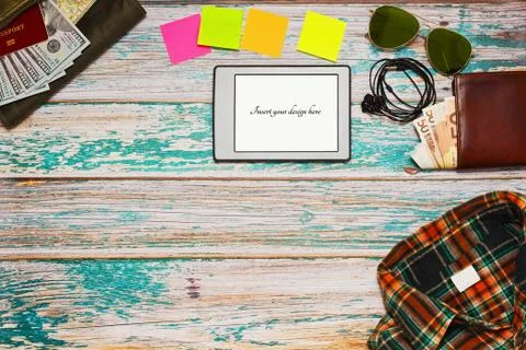 Preparing for vacations activities concept Stock Photos