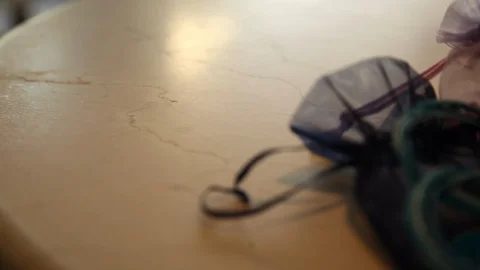 Preparing a valentine's day gift Stock Footage 114137649