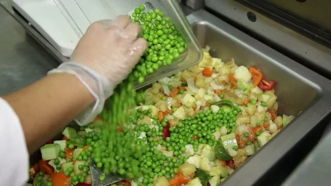 Preparing vegetable ragout Stock Footage 71084822