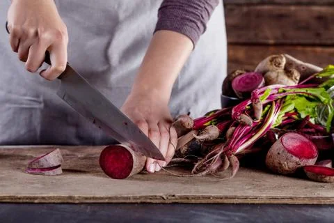 Preparing vegetarian meal Stock Photos