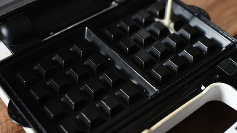 Preparing waffle Stock Footage 90746657
