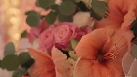 Preparing Wall from the Flowers of the roses Stockbeeldmateriaal 69261885