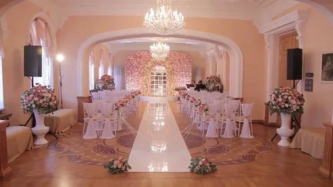 Preparing Wall from the Flowers of the roses Stock Footage 69262215