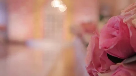 Preparing Wall from the Flowers of the roses Stock Footage 69262261