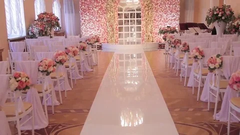 Preparing Wall from the Flowers of the roses Stock Footage 69262411