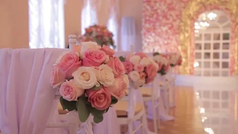 Preparing Wall from the Flowers of the roses Vídeo Stock 69262434