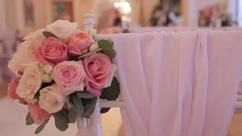 Preparing Wall from the Flowers of the roses Stock Footage 69262594