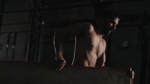 Preparing for Workout Stock Footage 42239562