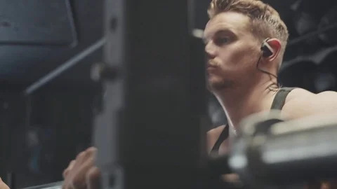 Preparing to workout Stock Footage 76725830