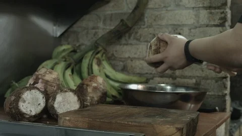 Preping / Cutting Vegetables Video stock 90637474