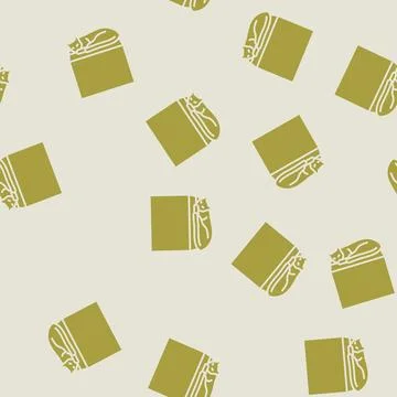 On preposition english glyph seamless pattern Stock Illustration