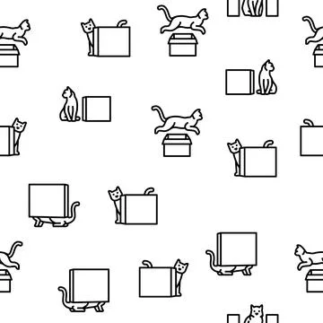 Preposition english language vector seamless pattern Stock Illustration