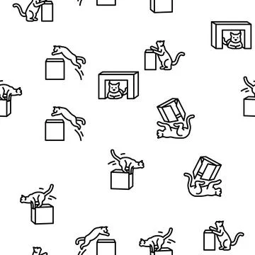 Preposition english language vector seamless pattern Stock Illustration