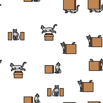 Preposition english language vector seamless pattern Stock Illustration