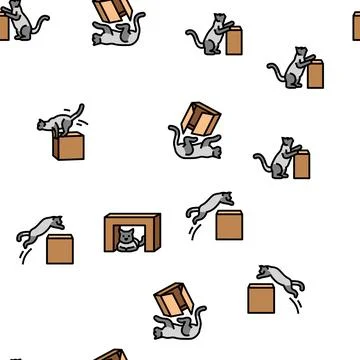 Preposition english language vector seamless pattern Stock Illustration