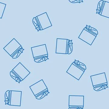 On preposition english line seamless pattern Illustrazione stock