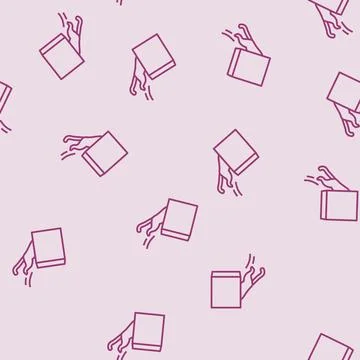 Into preposition english line seamless pattern Stock Illustration